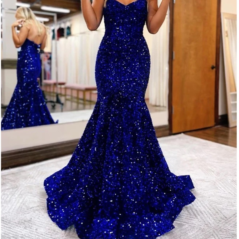 Black Sparkly Strapless Prom Dress